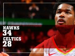 NBA常規(guī)賽凱爾特人vs老鷹，首節(jié)結(jié)束老鷹領先凱爾特人6分