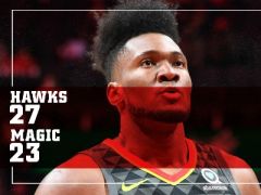 NBA常規(guī)賽魔術vs老鷹，首節(jié)結束老鷹領先魔術4分