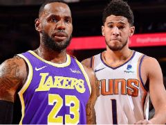 NBA季前赛：首节结束，太阳39-21领先湖人