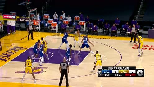 【NBA集锦】新的赛季快船首球 贝弗利突破上篮先拔头筹