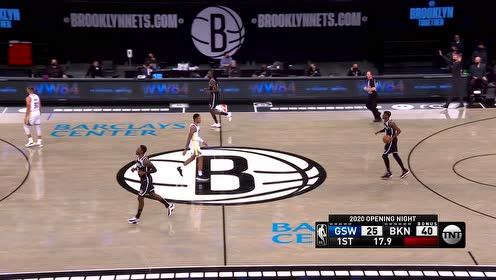 【NBA集錦】好飯不怕晚！庫里后撤步三分手起刀落終于開張