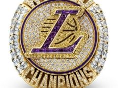 湖人队的冠军戒指揭露：是NBA历史上克拉重量最高、最昂贵的总冠军戒指