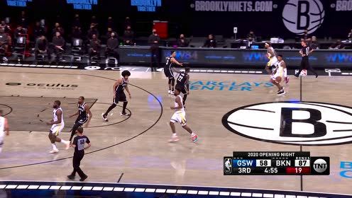【NBA集錦】飛身兩米也難阻擋！庫里內(nèi)線守株待兔接烏布雷妙傳高拋上進(jìn)