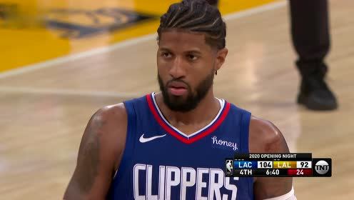 【NBA集锦】德比大战唯我乔大将军 乔治弧顶高难度打4分