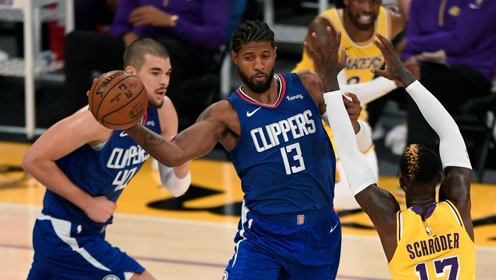 【NBA集锦】快船116-109湖人 乔治发威爆砍33詹姆斯全队最高22分