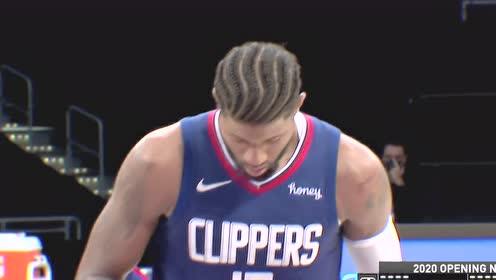 【NBA集锦】面对库兹马就一个打字 乔治直杀篮下收入2+1