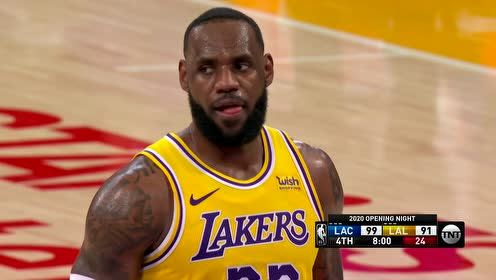 【NBA集锦】有违体育道德!贝弗利吓唬詹姆斯导致罚球偏出