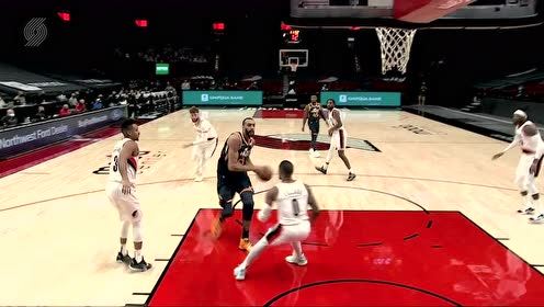 【NBA集锦】努尔基奇连线麦科勒姆 CJ勾手上篮轻松写意