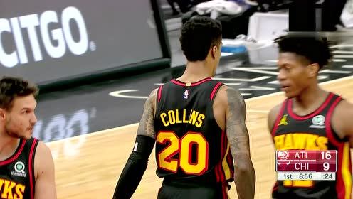 【NBA集錦】一人掌控全場！特雷楊疾馳高拋喂餅科林斯空接暴扣