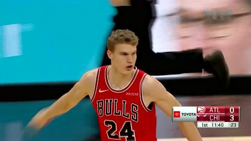 【NBA集錦】新賽季常規(guī)賽首投命中！馬爾卡寧底角三分命中開場熱身