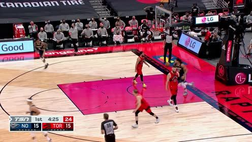 【NBA集锦】挡拆配合的教科书 英格拉姆遭遇包夹亚当斯顺下双手暴扣