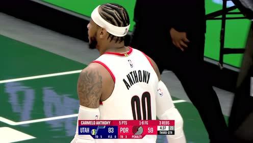 【NBA集锦】你瓜哥还是你瓜哥 安东尼极致出手命中赛季首球