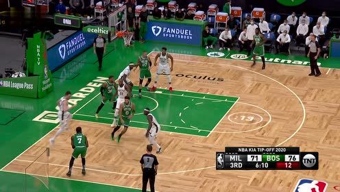 【NBA集錦】不愧是曼巴學(xué)徒！塔圖姆1v3假動作高難度拋投