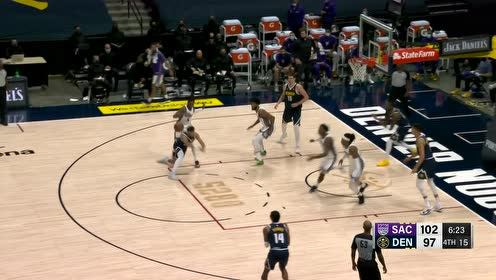 【NBA集錦】掘金隊多人轉(zhuǎn)移球 小波特籃下拉桿高舉高打