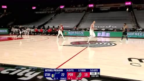 【NBA集锦】常规操作! 米切尔加长三分很轻松
