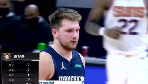 【NBA集錦】六次打鐵后終于找到手感 東契奇拋投打成2+1