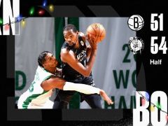 NBA圣誕大戰(zhàn)：籃網(wǎng)123-95大勝綠軍，籃網(wǎng)雙核心合砍66+10+11！