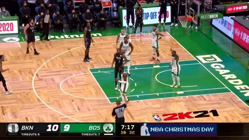 【NBA集錦】配合的天衣無縫 斯馬特頭頂連線布朗接球強(qiáng)起反擊