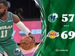 NBA圣誕大戰(zhàn)：湖人69-57領(lǐng)先獨行俠，帶著12分優(yōu)勢進入下半場！