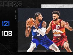 NBA常規(guī)賽：?jiǎn)讨?3+9，倫納德傷退，快船121-108擊敗掘金