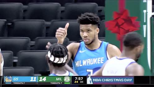 【NBA集錦】年輕人不要太氣盛 字母哥內(nèi)線強(qiáng)突狀元造2+1