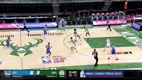 【NBA集錦】庫里眼觀六路送妙傳 懷斯曼雙臂暴扣太震撼