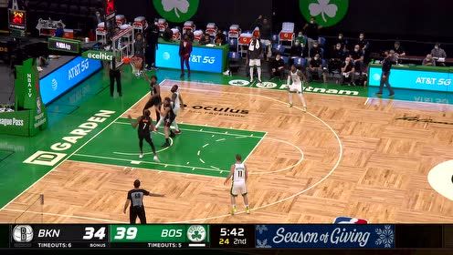 【NBA集錦】歐文亮出招牌動(dòng)作急停中投 布朗后仰出手殺人還誅心