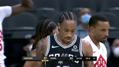 【NBA集錦】德羅贊蝴蝶穿花 夾縫出手命中超神2+1