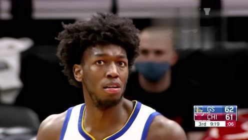 【NBA集錦】庫里助攻懷斯曼雙手暴扣！榜眼秀身體素質逆天了