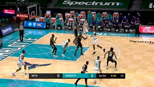 【NBA集锦】欧文快攻给哈里斯传空接 后者表示你可难为住我了