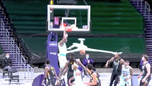 【NBA集锦】黄蜂三人转 海沃德组织格拉汉姆突分毕永博重篮