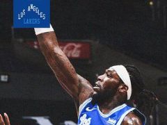 NBA常规赛：半场结束，湖人67-45继续领先森林狼