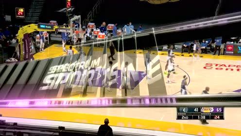 【NBA集錦】湖人標(biāo)準(zhǔn)三線快攻 庫茲馬不貪功送波普爆扣