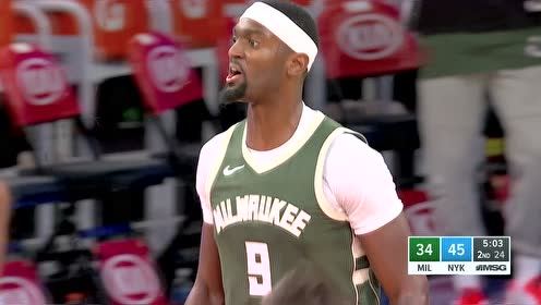 【NBA集錦】字母哥假意突破吸引防守 波蒂斯外線空位三分接球就扔
