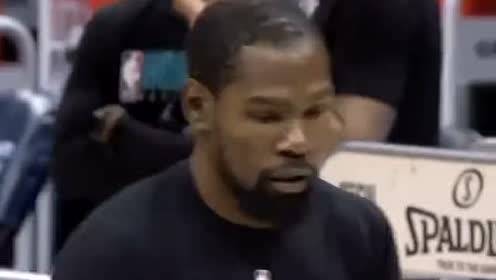 【NBA集锦】状态不错!KD赛前进行投篮热身训练