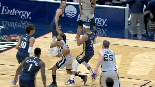 【NBA集锦】挑战今日最佳助攻!米尔斯藏绝技裤兜传球珀尔特尔