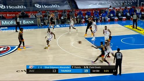 【NBA集錦】動(dòng)作竟然出奇的一致 亞歷山大后仰跳投命中克拉克森照貓畫(huà)虎