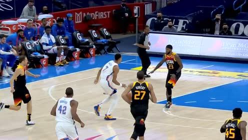 【NBA集錦】要說(shuō)姜還是老的辣 希爾補(bǔ)籃得手打成2+1
