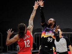 NBA常规赛：半场结束，鹈鹕44-66大比分落后