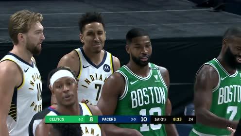 【NBA集锦】这是高个子间的对决!泰斯与特纳试比高送隔扣