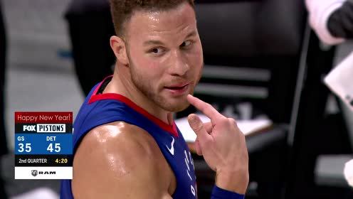 【NBA集錦】又見血了！格里芬遭撞擊倒地牙齒出血染紅牙套