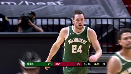 【NBA集錦】字母哥身邊好幫手 康諾頓二連三分澆滅熱火