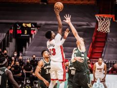 NBA常規(guī)賽：三節(jié)戰(zhàn)罷，雄鹿91-88領(lǐng)先熱火