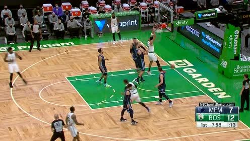 【NBA集錦】機(jī)智敏捷如我！塔圖姆擺脫防守雙手扣籃