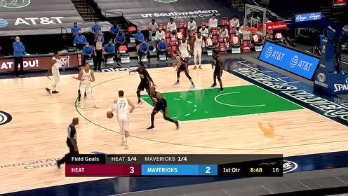【NBA集錦】球商爆表！東契奇帶球突進強行虛晃出手打成2+1