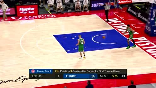 【NBA集錦】羅斯常規(guī)突破分球 格蘭特三分出手一箭穿心