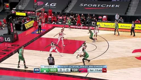 【NBA集錦】杰倫布朗經(jīng)典后撤步中投打進 洛瑞外線瀟灑出手三分回應(yīng)