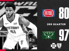 NBA常規(guī)賽：字母哥三節(jié)37+5，雄鹿97-80領(lǐng)先活塞