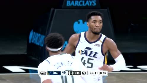 【NBA集锦】米切尔急停回拉 后撤步中投稳稳命中