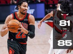 NBA常規(guī)賽：三節(jié)結束，開拓者85-81領先公牛